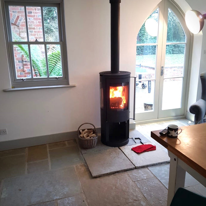 Contemporary stove installed in Sussex